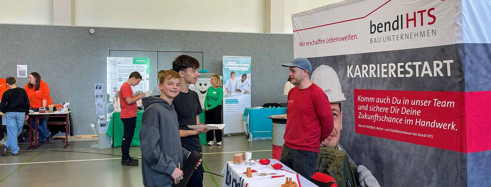 Das bendl HTS Team beim Berufsausbildungsparcours in Stolpen