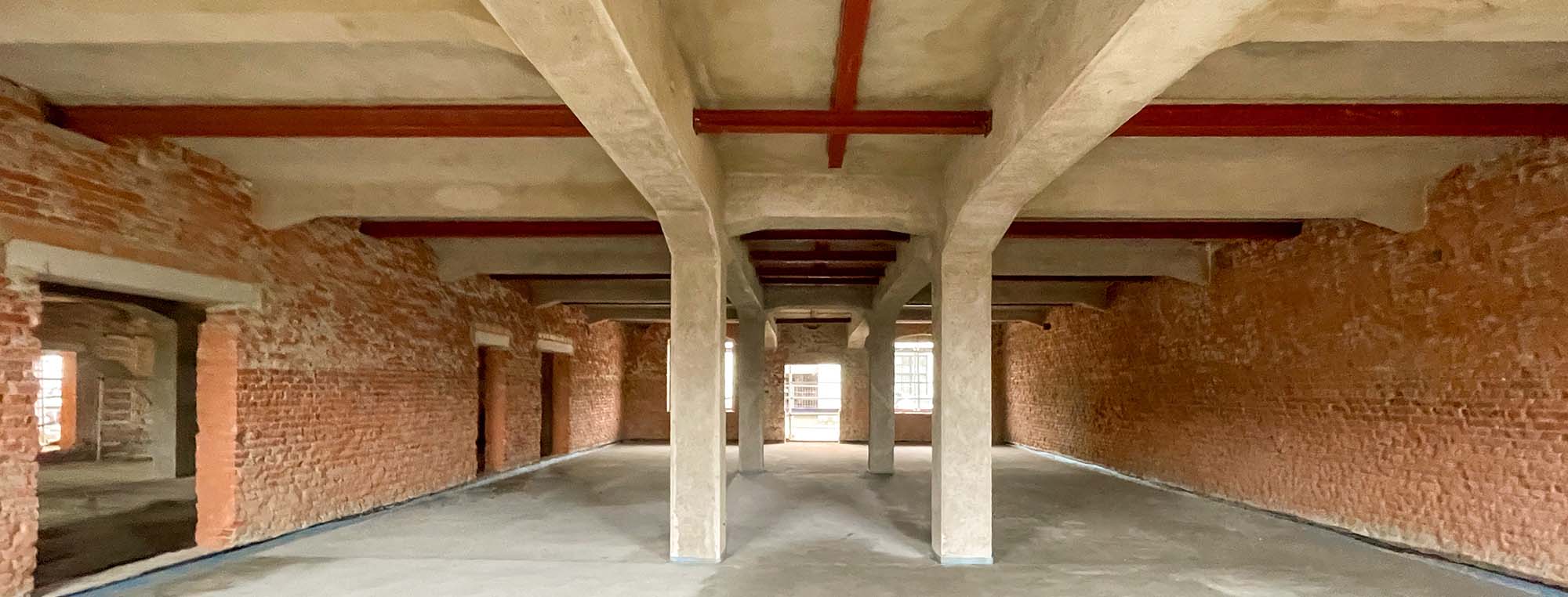 Umnutzung der ehemaligen Futterställe auf dem Gelände des Ostrageheges.