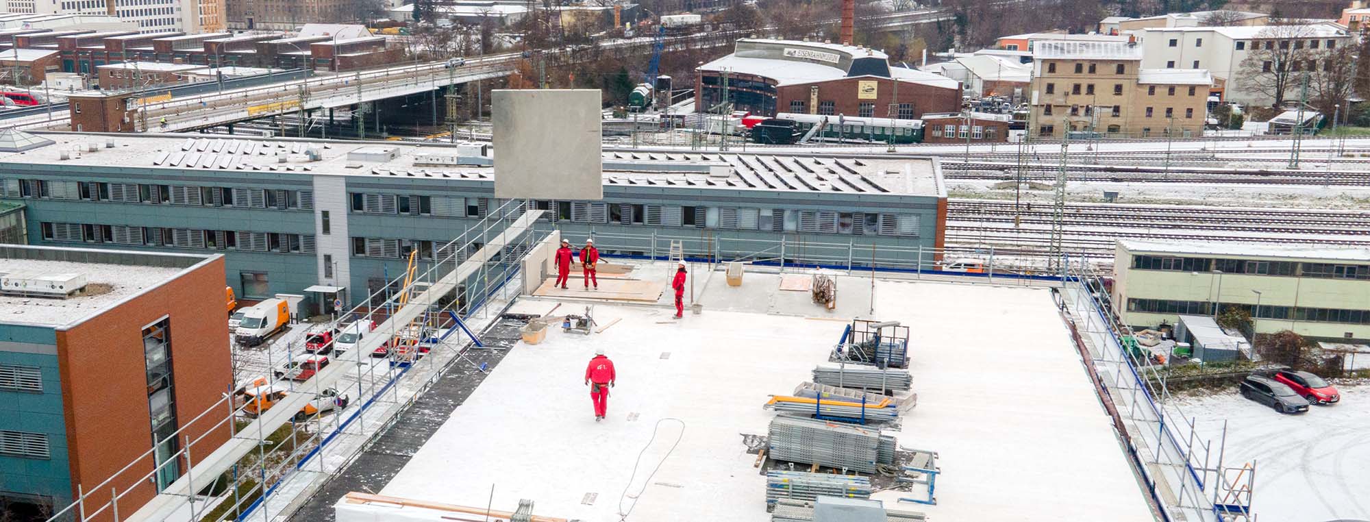 Baustelle in der Fabrikstraße 
