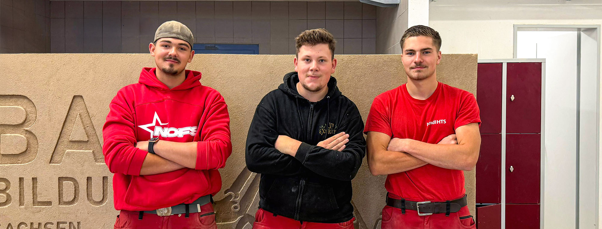 v. l. n. r. Steven, Max, Quentin