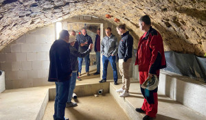 Baustellenbesichtigung im Rahmen des Workshops &quotBauen im Bestand" bei der Alten Bäckerei in Königstein