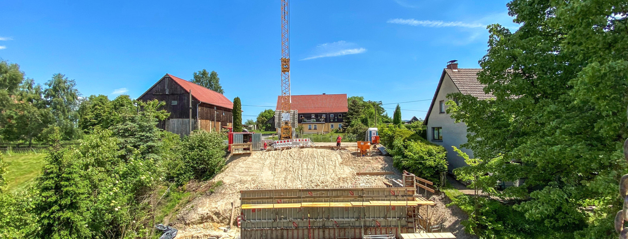 Neubau eines Ferienhauses in Kleinhennersdorf