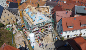 Drohnenaufnahme vom Bauprojekt &quotAlte Bäckerei" in Königstein