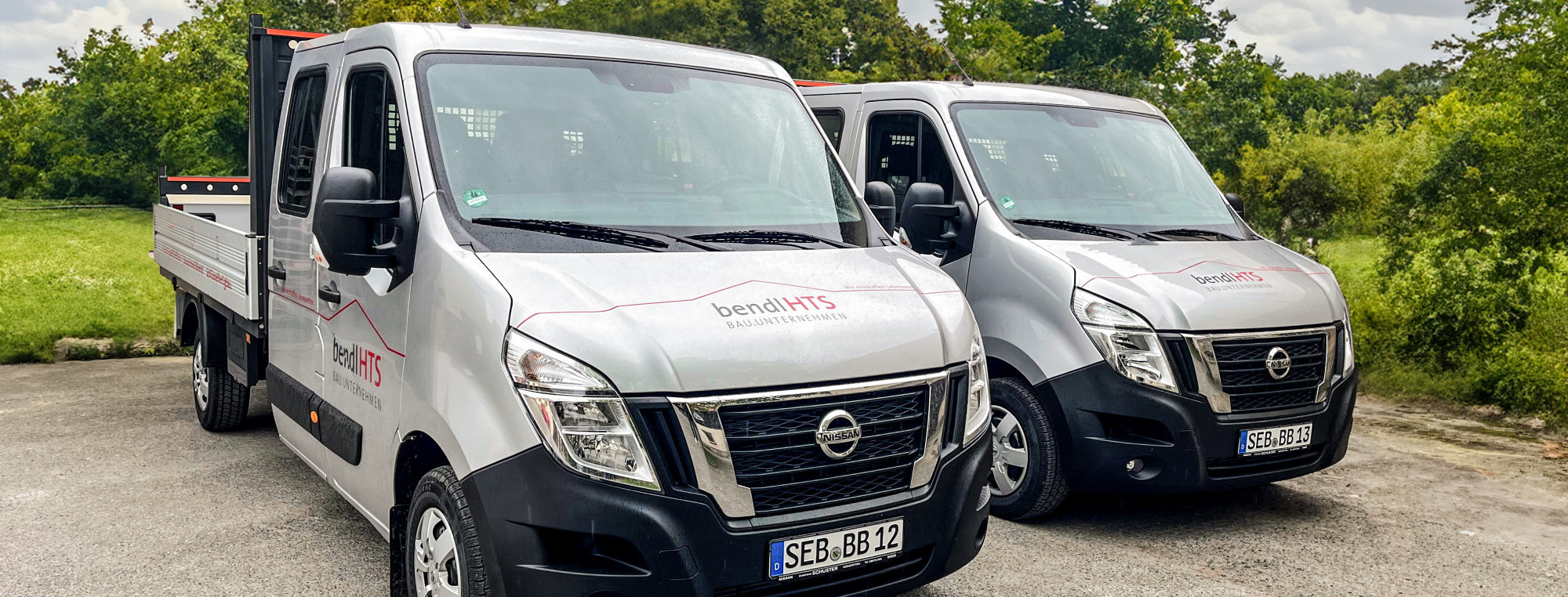 Zwei neue Nissan Pritschen für die bendl HTS