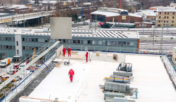 Baustelle in der Fabrikstraße 