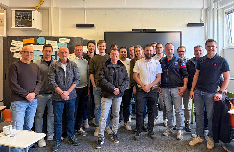 Gruppenfoto aller Bauleiter