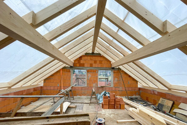 Neuer Dachstuhl in Hinterhermsdorf